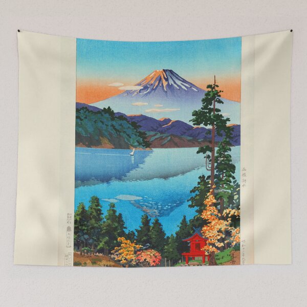 Item preview, Lake Ashi In The Hakone Hills in Early Autumn Tsuchiya Koitsu designed and sold by TeeARTHY.