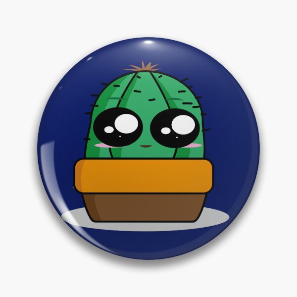 Item preview, Cacto verde dentro de um pote marrom e amarelo. designed and sold by GirlaineSQ.