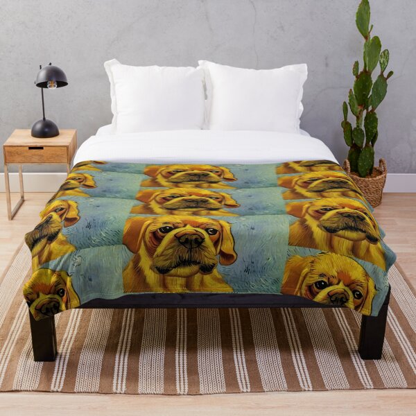 Item preview, Van Gogh Cute Dog Painting Inspired Starry Night designed and sold by StickerBird.