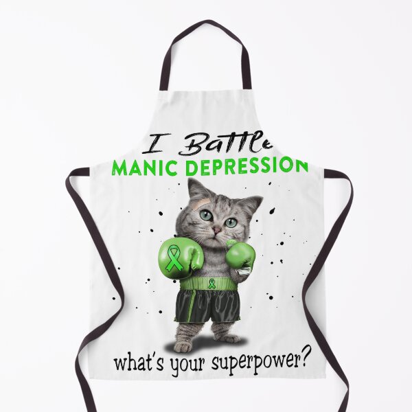 Item preview, Manic Depression Warrior - I Battle Manic Depression What Is Your Superpower? designed and sold by Jennpak.