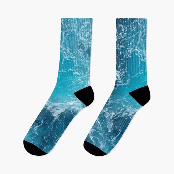 Item preview, rough turquoise blue ocean waves and foam designed and sold by motivationlife7.