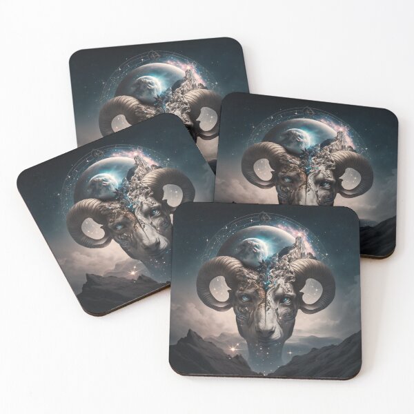 Item preview, Esoteric Wall Art, Metal Wall Art, Aries Cosmic Fantasy Esoterical View of the Zodiacal Signs designed and sold by esoTeriko.