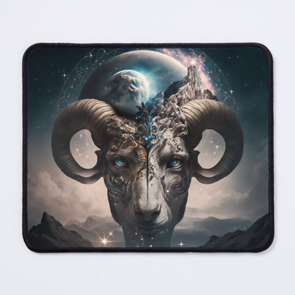 Item preview, Esoteric Wall Art, Metal Wall Art, Aries Cosmic Fantasy Esoterical View of the Zodiacal Signs designed and sold by esoTeriko.