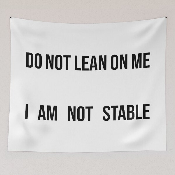Item preview, Do Not Lean On Me designed and sold by Texterns.