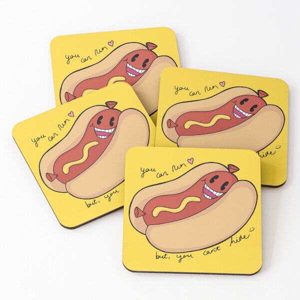 Item preview, Funny Threating Hot Dog  designed and sold by WildChildArts.