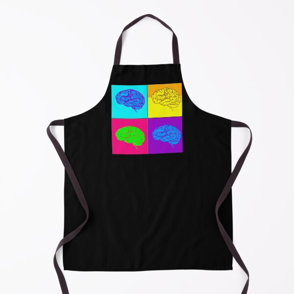 Item preview, Four Colorful Brains - Psychology, Neuroscience, Psych, Psychiatrist, Neuron, Dopamine, Serotonin, Mental Health, Mental Illness, Depression, Anxiety designed and sold by jadedscientist.