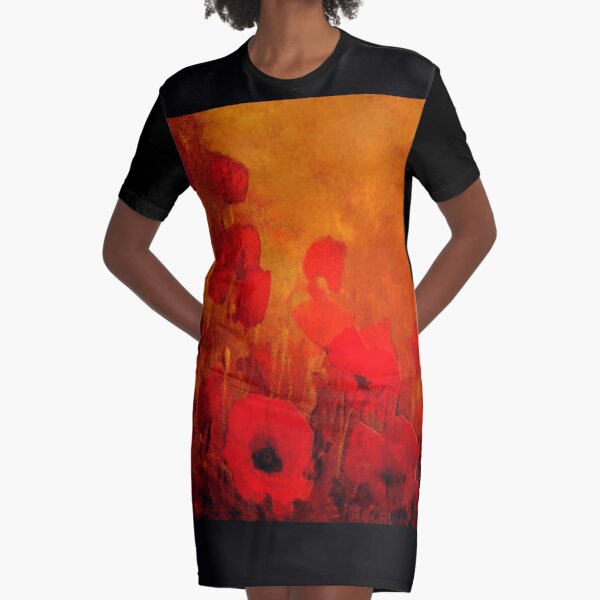 Poppy heaven Graphic T-Shirt Dress