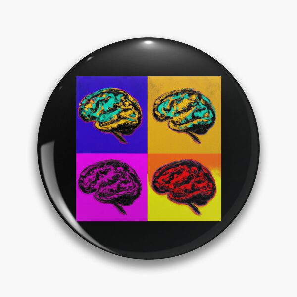 Item preview, Four Colorful Brains - Neuroscience, Psychology, Psych, Psychiatrist, Neuron, Dopamine, Serotonin, Mental Health, Mental Illness, Depression, Anxiety designed and sold by jadedscientist.