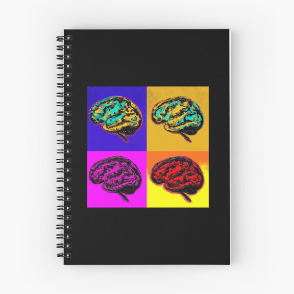 Item preview, Four Colorful Brains - Neuroscience, Psychology, Psych, Psychiatrist, Neuron, Dopamine, Serotonin, Mental Health, Mental Illness, Depression, Anxiety designed and sold by jadedscientist.