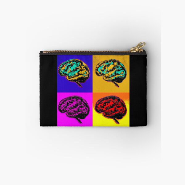 Item preview, Four Colorful Brains - Neuroscience, Psychology, Psych, Psychiatrist, Neuron, Dopamine, Serotonin, Mental Health, Mental Illness, Depression, Anxiety designed and sold by jadedscientist.