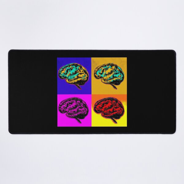 Item preview, Four Colorful Brains - Neuroscience, Psychology, Psych, Psychiatrist, Neuron, Dopamine, Serotonin, Mental Health, Mental Illness, Depression, Anxiety designed and sold by jadedscientist.