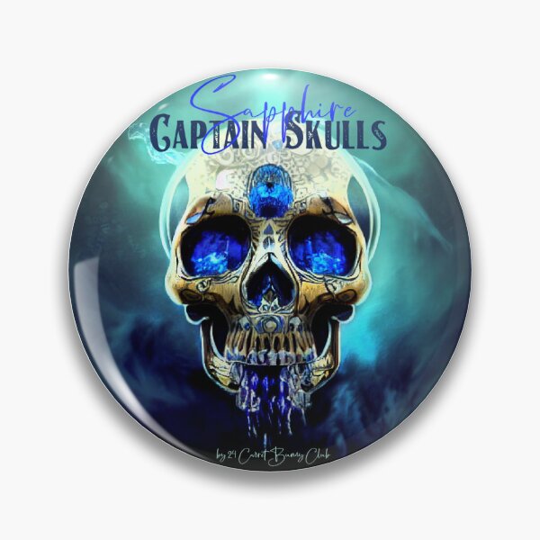 Item preview, Sapphire Captain Skull designed and sold by ChelseaVS.