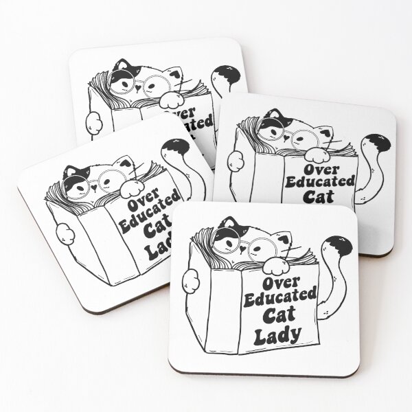 Item preview, Overeducated cat lady, anti republican, feminist shirt, cat lady shirt, educated woman tee, pro choice shirt, leftist liberal tshirt designed and sold by MJ Koldewyn.