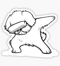 Funny Dabbing Maltese Sticker