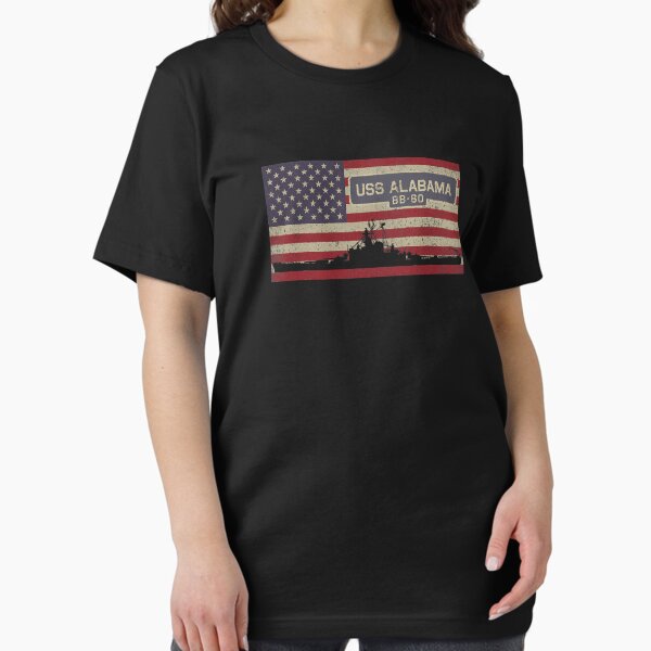 Item preview, USS Alabama BB-60 WW2 Battleship USA American Flag designed and sold by JackSadowski.