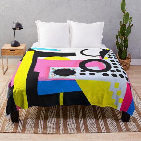 Item preview, Amazing Shapes Geo Abstract Art Retro - Mutli Colours on White designed and sold by Inomaly Art.