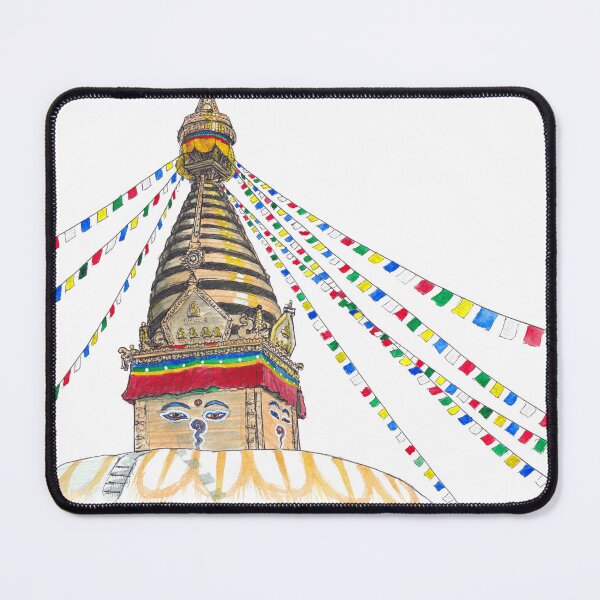 Item preview, Monkey Temple - Nepal Watercolour designed and sold by Tom Napper Design.