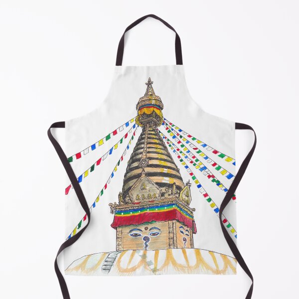 Item preview, Monkey Temple - Nepal Watercolour designed and sold by Tom Napper Design.
