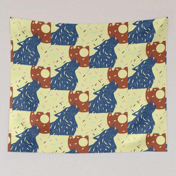 Item preview, Wolf howl at donut moon designed and sold by SkyisBright.