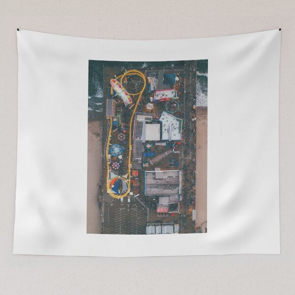 Item preview, los angeles Santa Monica aesthetic drone shot photography designed and sold by motivationlife7.