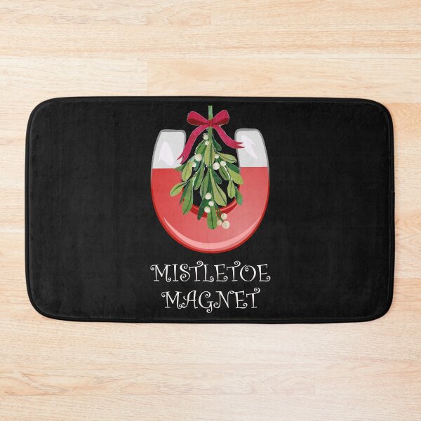 Item preview, Mistletoe Magnet White Lettering designed and sold by HumerusHumor.