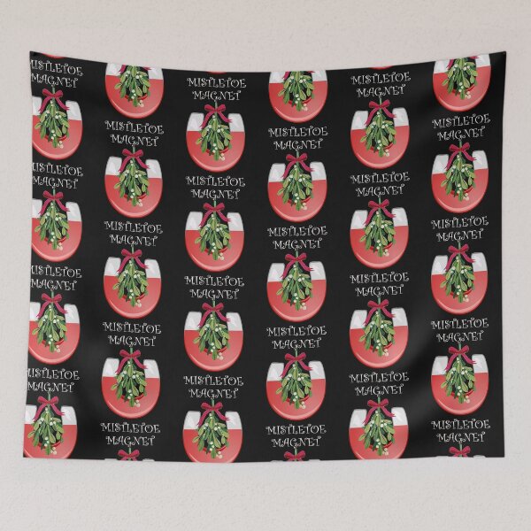 Item preview, Mistletoe Magnet White Lettering designed and sold by HumerusHumor.