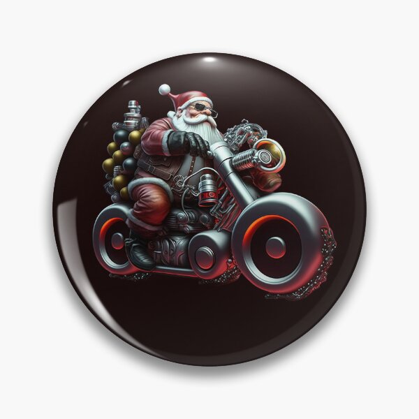Item preview, Modern Cool Motorcycle Santa designed and sold by hazelknott.