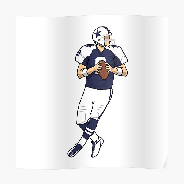 Tony Romo Dallas Cowboys Men's Legend White Color Rush T-Shirt