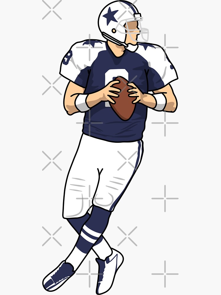 Tony Romo Away Jersey Sticker for Sale by designsheaven