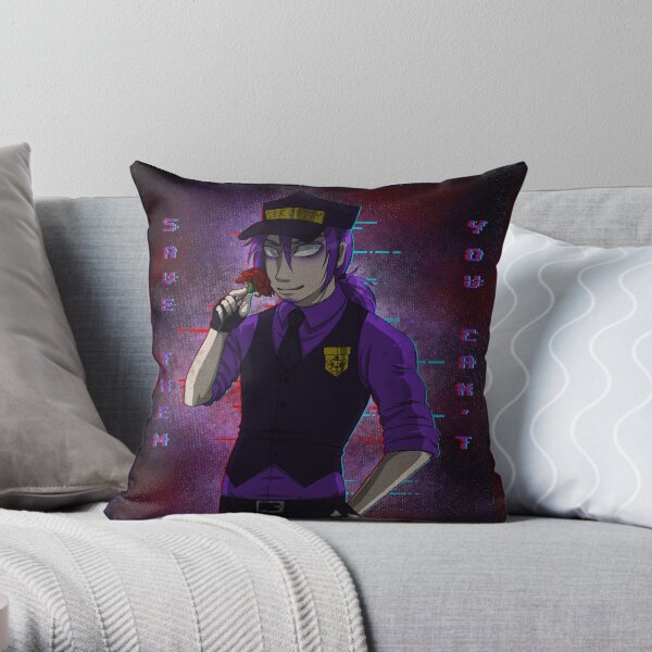 Purple Guy Throw Pillow