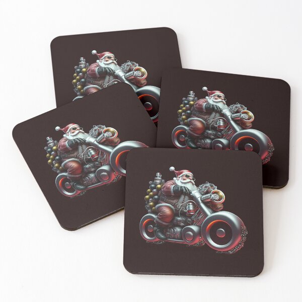 Item preview, Modern Cool Motorcycle Santa designed and sold by hazelknott.