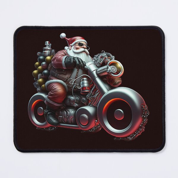 Item preview, Modern Cool Motorcycle Santa designed and sold by hazelknott.