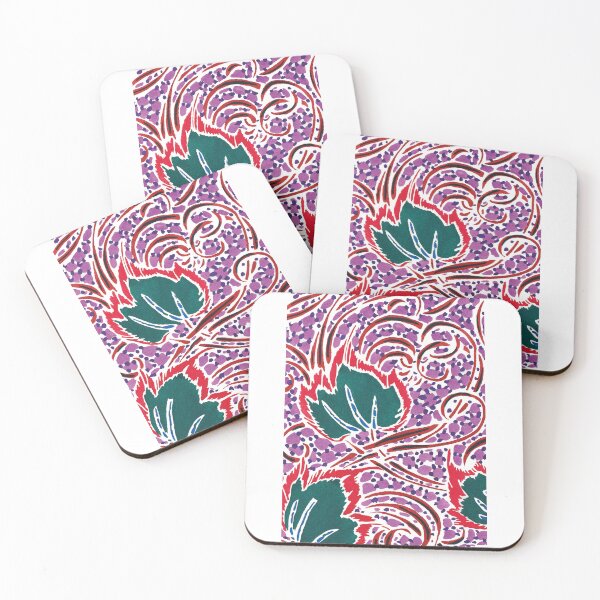 Item preview, EA Séguy botanical floral print – lavender and green designed and sold by rpvga.