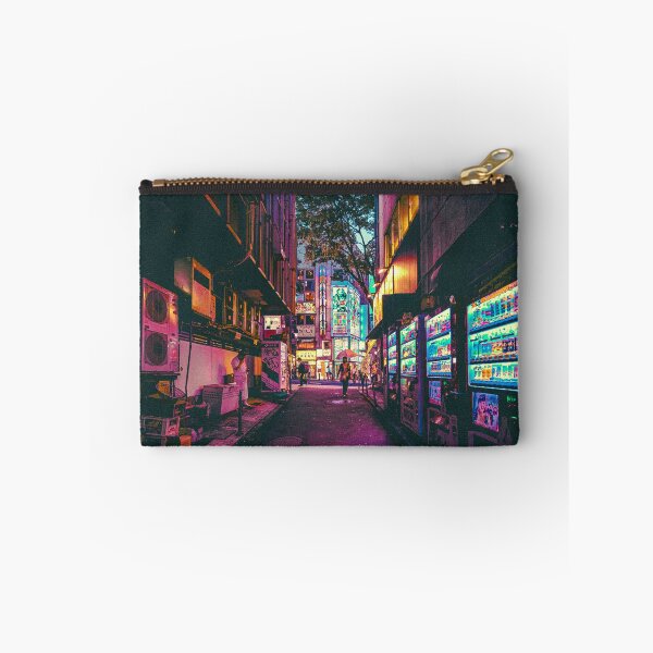Item preview, Japanese alleyway street night cyberpunk style photography designed and sold by motivationlife7.