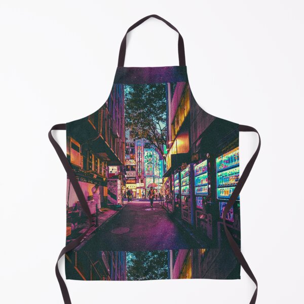 Item preview, Japanese alleyway street night cyberpunk style photography designed and sold by motivationlife7.