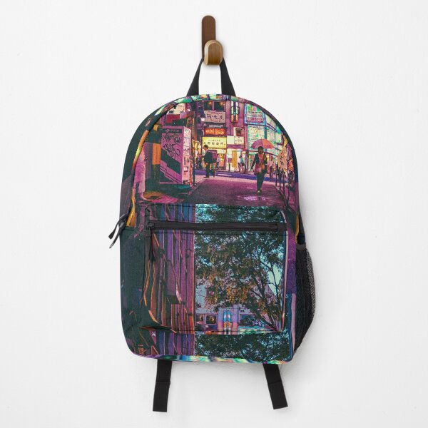 Item preview, Japanese alleyway street night cyberpunk style photography designed and sold by motivationlife7.