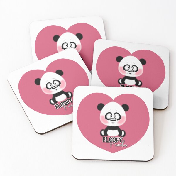 Item preview, Floofy Panda Heart designed and sold by olivebirdyshop.
