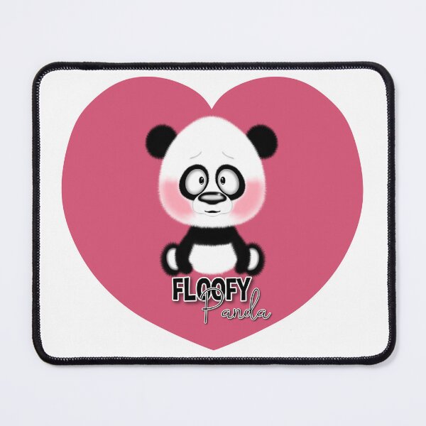 Item preview, Floofy Panda Heart designed and sold by olivebirdyshop.