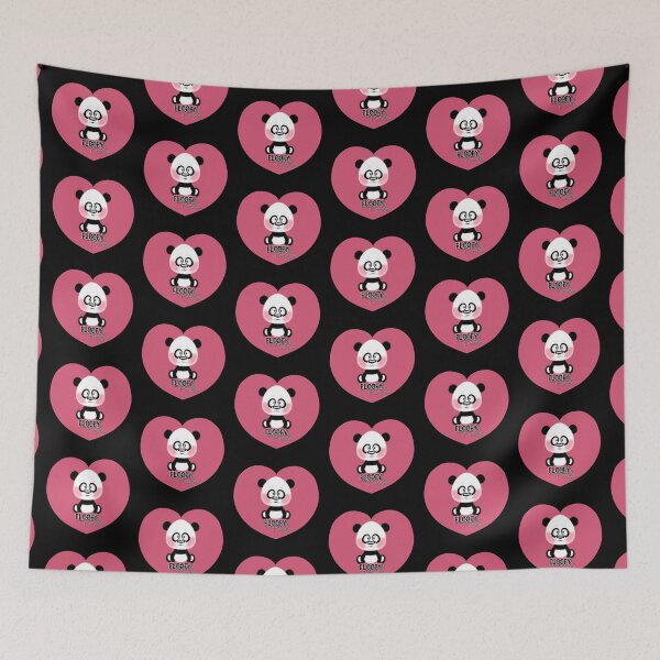 Item preview, Floofy Panda Heart designed and sold by olivebirdyshop.