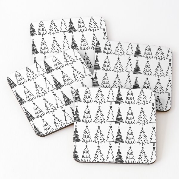 Item preview, Doodle Christmas Tree Pattern designed and sold by tearracreative.