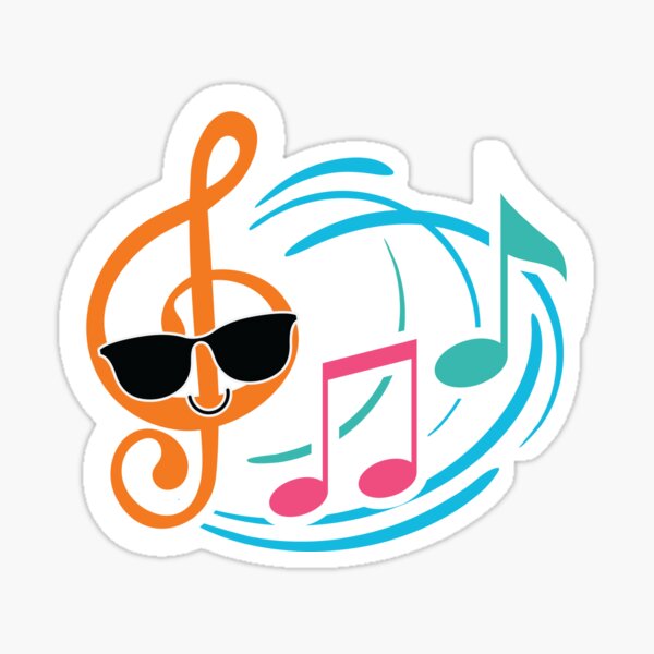 music-note-emoji-sticker-by-hippoemo-redbubble