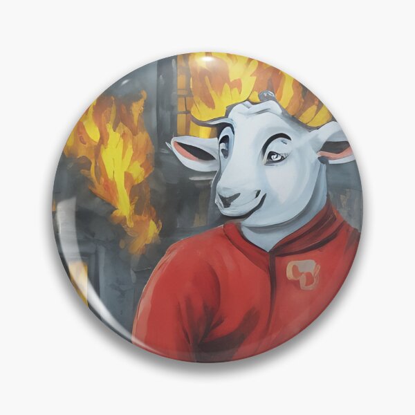 Item preview, Frankie the fire fighting goat designed and sold by CaptainClop.