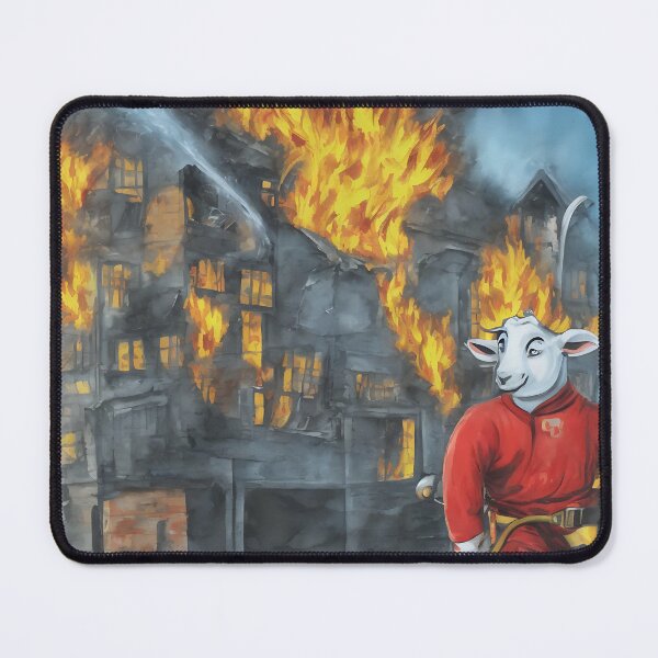 Item preview, Frankie the fire fighting goat designed and sold by CaptainClop.