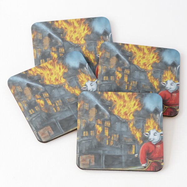 Item preview, Frankie the fire fighting goat designed and sold by CaptainClop.