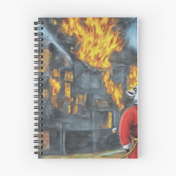 Item preview, Frankie the fire fighting goat designed and sold by CaptainClop.