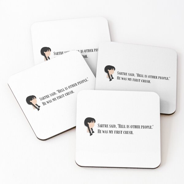 Item preview, Sartre quote | Wednesday Addams family inspired | 2022 designed and sold by Pixar23.