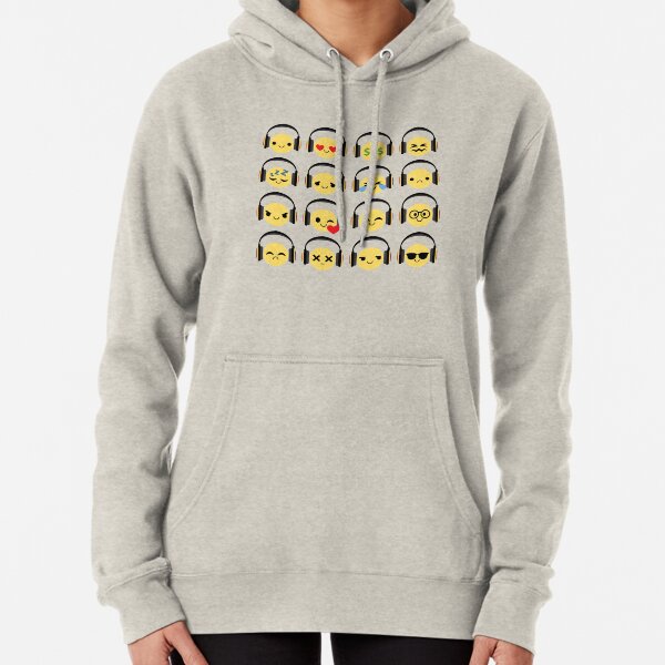 Headphone Emoji   Pullover Hoodie