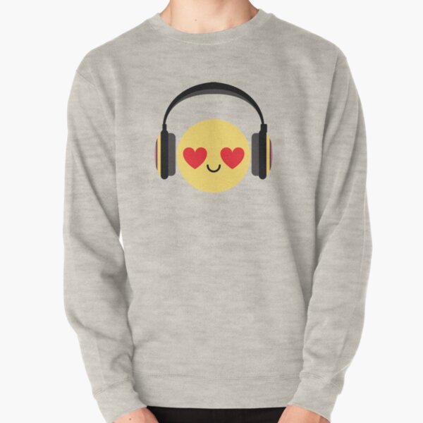 Headphone Emoji   Pullover Sweatshirt