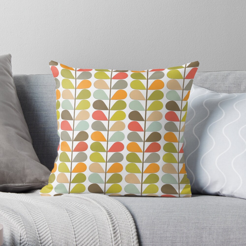 Retro 60er Jahre Midcentury Modern Pattern Dekokissen