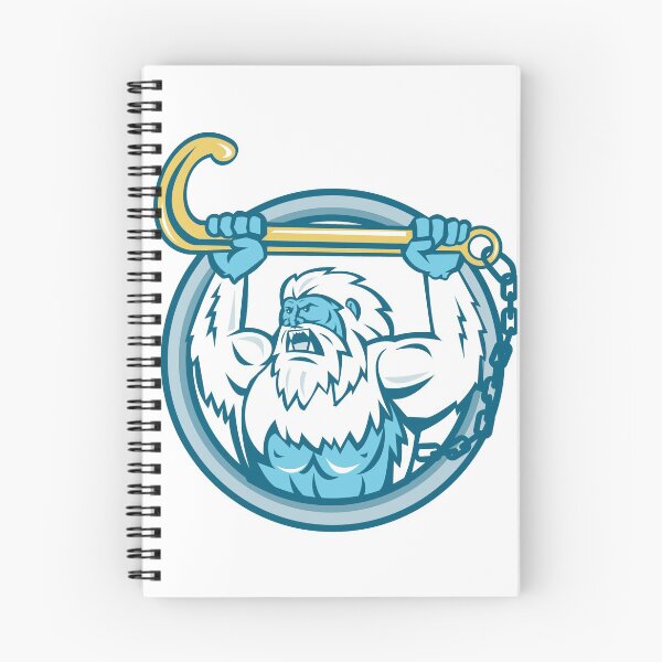Item preview, Yeti Lifting J Hook Circle Retro designed and sold by patrimonio.